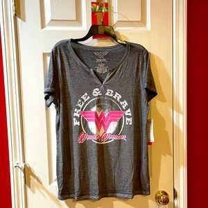 Torrid Breast Cancer & Wonder Women shirt (NWT)